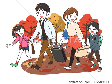 Family trip (autumn leaves) Family trip (autumn leaves) 65589511