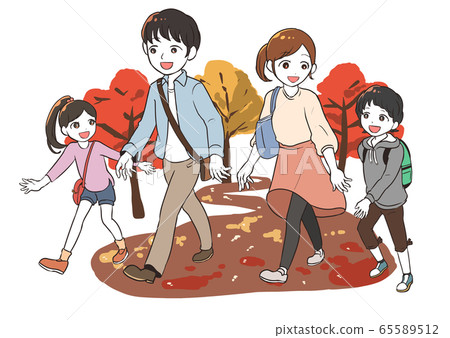 Family outing (autumn leaves) Family outing (autumn leaves) 65589512