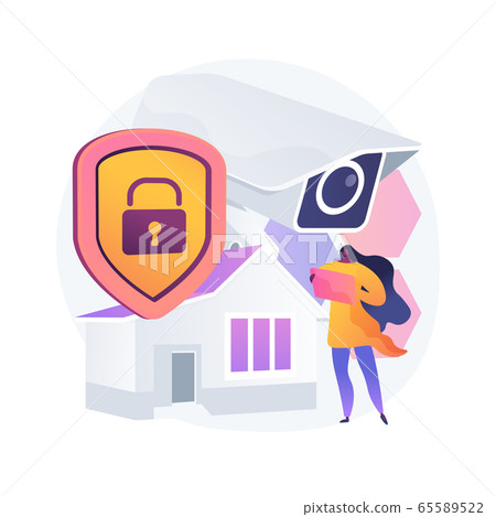 Security systems design abstract concept vector illustration. Security systems design abstract concept vector illustration. 65589522