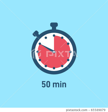 Set of sport stopwatch icons showing time 65589879