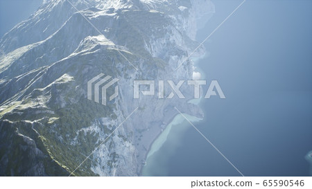 8K islands of Norway with rocks and cliffs 8K islands of Norway with rocks and cliffs 65590546