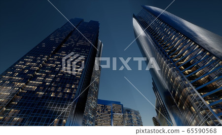 City Skyscrapers at Night City Skyscrapers at Night 65590568