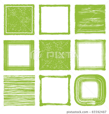 Matcha new tea square advertisement illustration 65592487