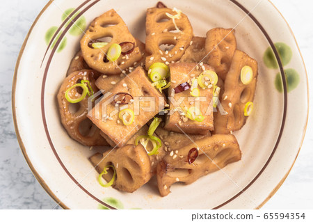 炸豆腐蓮lotus照燒 炸豆腐蓮lotus照燒 65594354