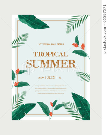 Summer tropical poster 01 Summer tropical poster 01 65597571