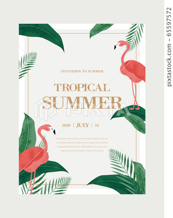 Summer tropical poster 01 65597572