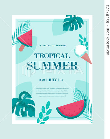 Summer tropical poster 01 Summer tropical poster 01 65597573