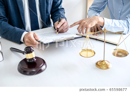 Consultation and conference of Male lawyers and 65598677