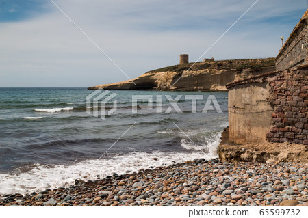 Beach in a bay, Sardinia, Italy Beach in a bay, Sardinia, Italy 65599732