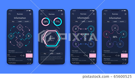 Modern infographic vector elements for business brochures. Use in website, corporate brochure, advertising and marketing. Pie charts, line graphs, bar graphs and timelines. Modern infographic vector elements for business brochures. Use in website, corporate brochure, advertising and marketing. Pie charts, line graphs, bar graphs and timelines. 65600525