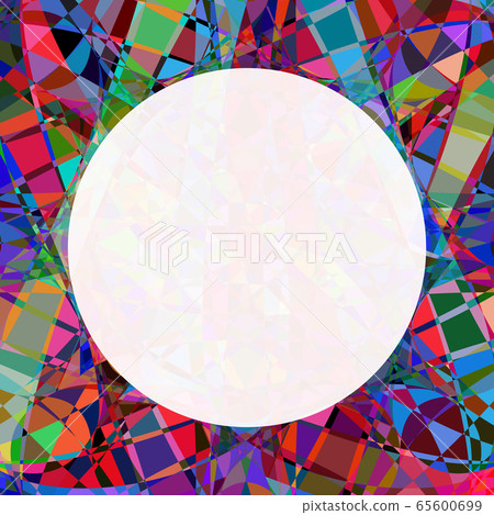 Chaotic Colorful Broken Stained Glass Seamless Stock Illustration