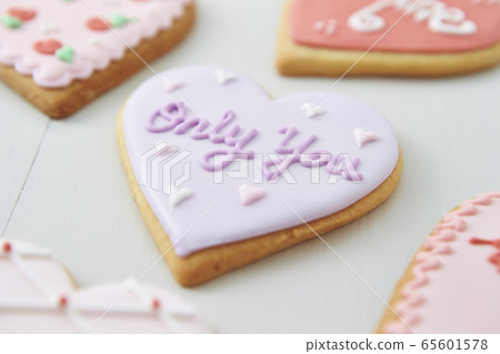 心糖霜餅乾情人節圖像 65601578