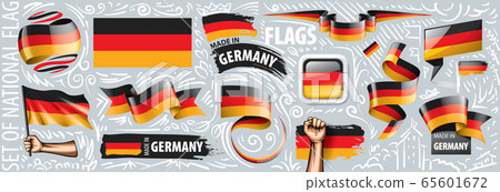 Vector set of the national flag of Germany 65601672