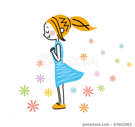 Gentle feelings, happiness 65602063