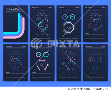 Modern infographic vector elements for business Modern infographic vector elements for business 65604254
