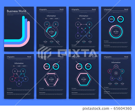 Modern infographic vector elements for business 65604360