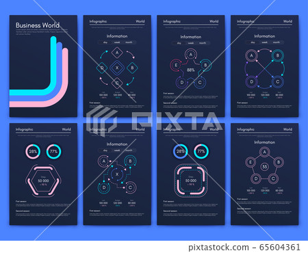 Modern infographic vector elements for business Modern infographic vector elements for business 65604361