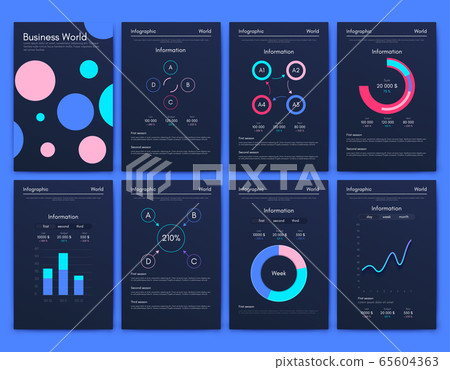 Modern infographic vector elements for business Modern infographic vector elements for business 65604363