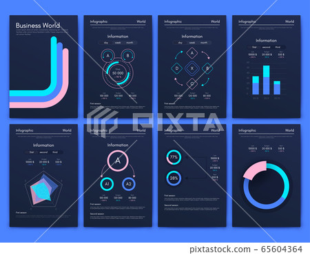 Modern infographic vector elements for business 65604364