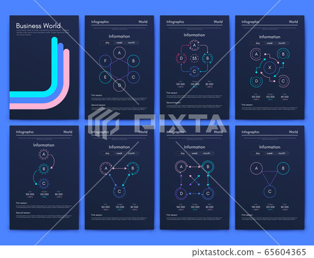 Modern infographic vector elements for business 65604365