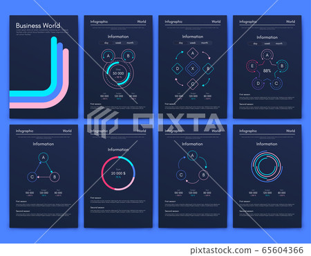 Modern infographic vector elements for business Modern infographic vector elements for business 65604366