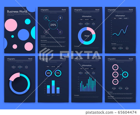 Modern infographic vector elements for business 65604474