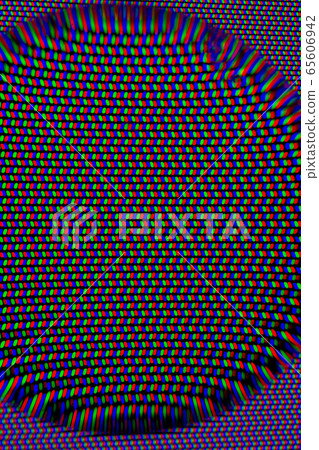 LCD pixel RGB pixel array, macro image 65606942