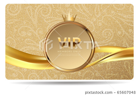 Luxury vip gold card - Stock Illustration [65607048] - PIXTA