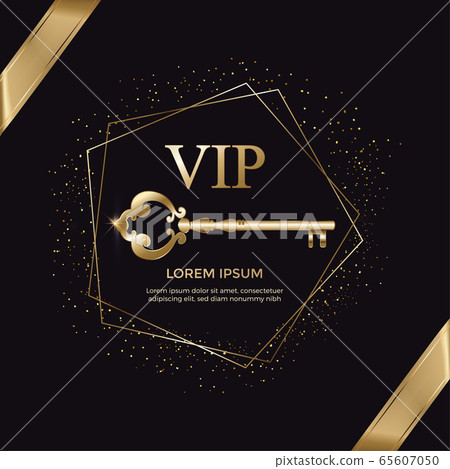 Luxury vip gold invitation 65607050