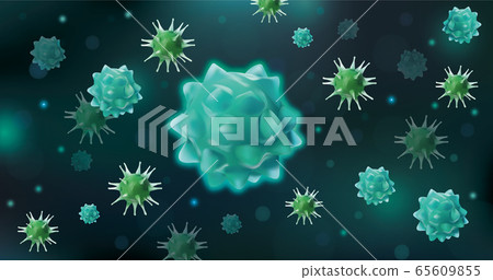 Abstract viruses. Infection flu. Danger that cause harm to a living organism. Pandemic virus. Disease. Deadly virus COVID-19 .Microscopic view. Epidemic flu. Abstract viruses. Infection flu. Danger that cause harm to a living organism. Pandemic virus. Disease. Deadly virus COVID-19 .Microscopic view. Epidemic flu. 65609855