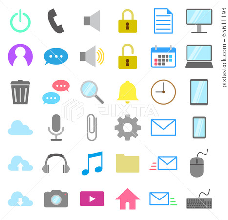 Set of business icons: color 65611193
