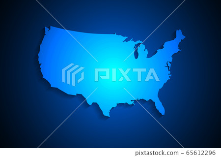 United States map on network connection, blue USA map, vector, illustration, eps file United States map on network connection, blue USA map, vector, illustration, eps file 65612296