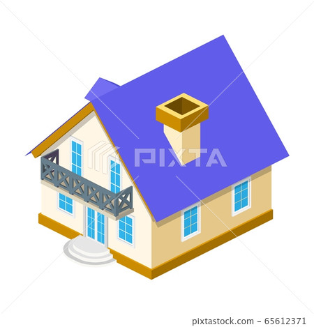sometric 3d House icon. 65612371