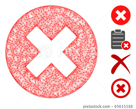 Cancel Web Vector Mesh Illustration - Stock Illustration [65615188] - PIXTA