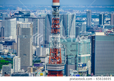 東京塔和都市風景 東京塔和都市風景 65616695