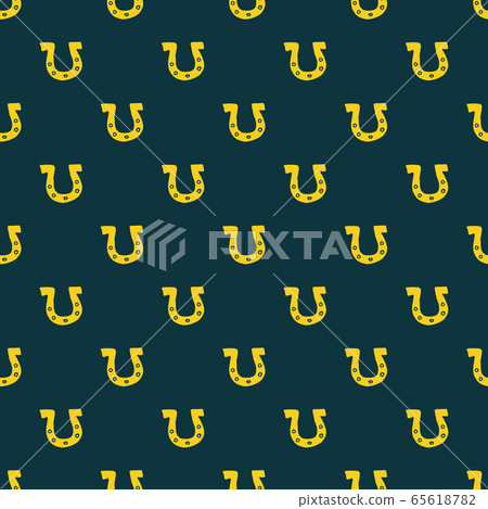 Horseshoe Seamless Pattern, Hand Drawn doodle background. Vector illustration. Horseshoe Seamless Pattern, Hand Drawn doodle background. Vector illustration. 65618782
