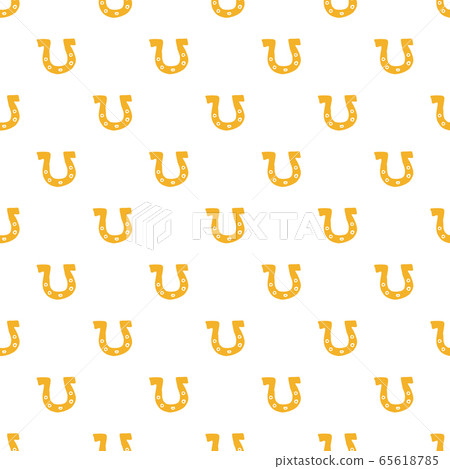 Horseshoe Seamless Pattern, Hand Drawn doodle background. Vector illustration. 65618785