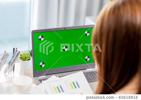 telework video meeting at home 65618918