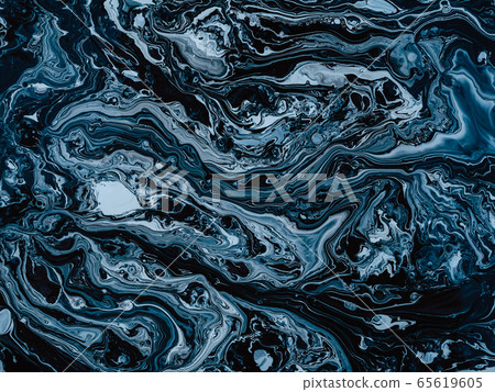 Abstract blue and black marble stone texture. Abstract blue and black marble stone texture. 65619605
