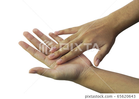 Women's hands in various postures. Women's hands in various postures. 65620643