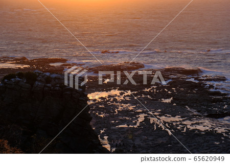 Fukaura Sunset-Senjojiki, Aomori Prefecture 65620949