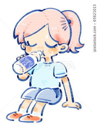 A girl who supplies hydration A girl who supplies hydration 65621013