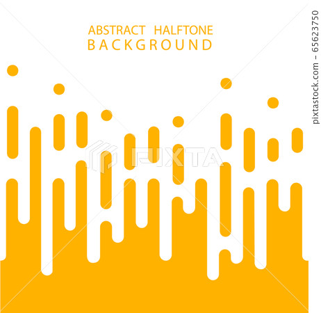 Abstract yellow Halftone Rounded Lines Halftone Transition. Vector Background. Abstract concept . Vector illusration 65623750