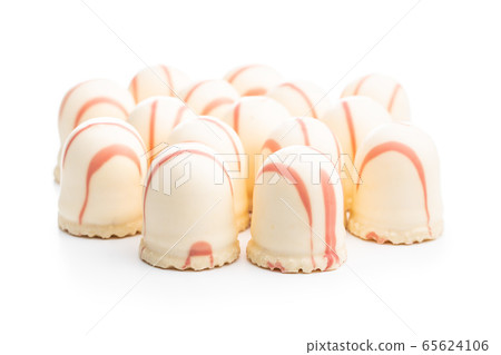 Sweet foam dessert. Marshmallow covered with 65624106