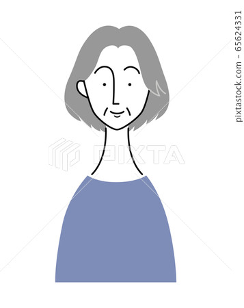 一位老婦帶著微笑 65624331