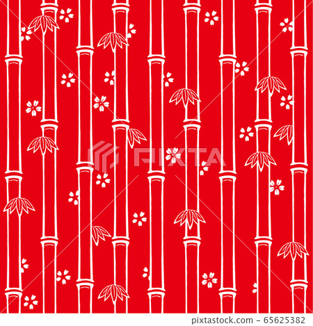 Japanese bamboo pattern illustration 65625382