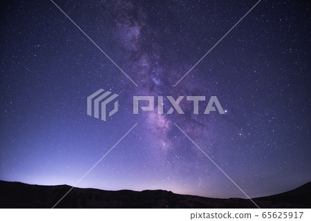 Summer Milky Way seen from the crater of Mt.Azuma 65625917