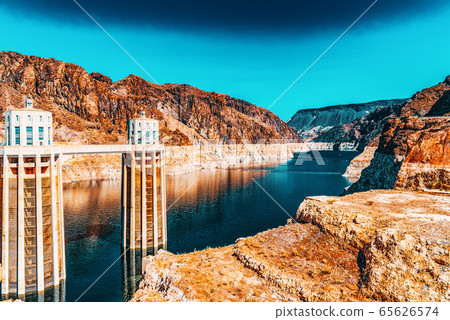 Famous and amazing Hoover Dam at Lake Mead, Nevada 65626574