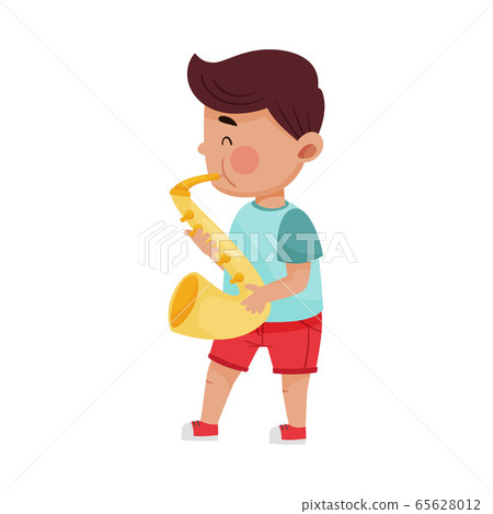 A Boy Playing Trumpet 12908211 Vector Art At Vecteezy, 47% OFF