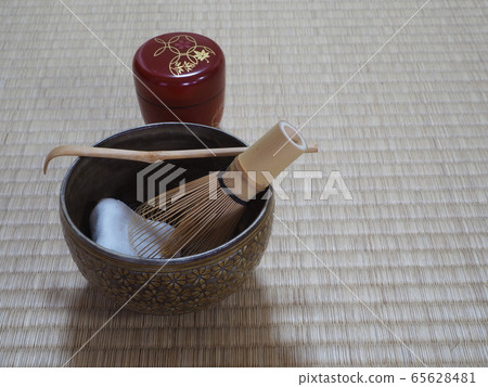 Tea ceremony Preparation before light brown point Tea ceremony Preparation before light brown point 65628481